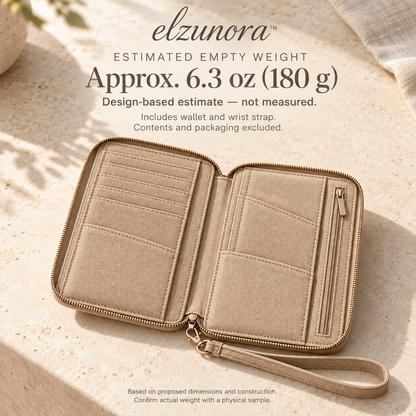 𝒆𝒍𝒛𝒖𝒏𝒐𝒓𝒂™ Passport Wallet, Zippered Travel Document and Card Organizer