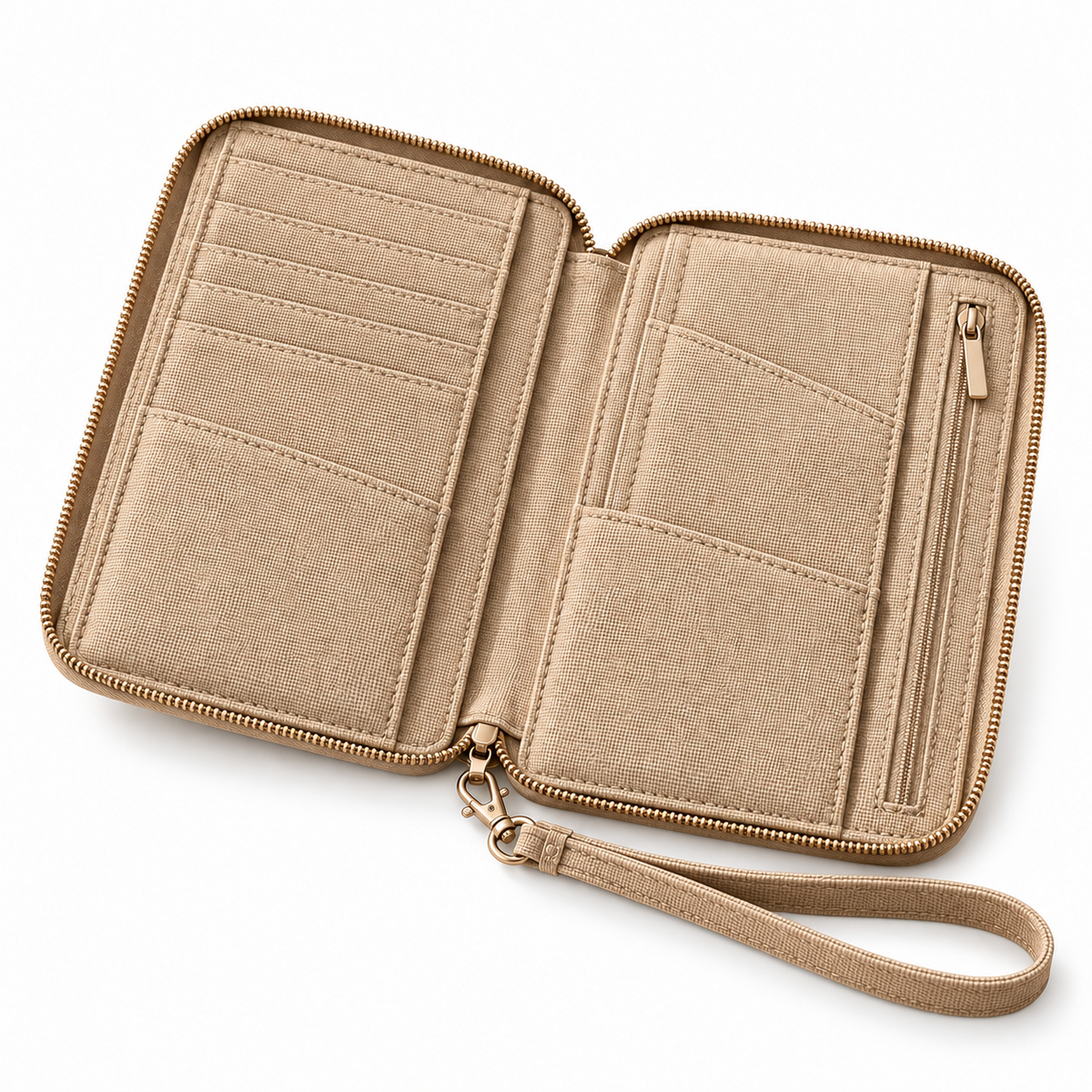 𝒆𝒍𝒛𝒖𝒏𝒐𝒓𝒂™ Passport Wallet, Zippered Travel Document and Card Organizer