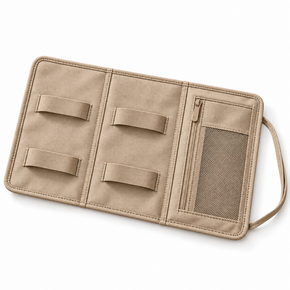 𝒆𝒍𝒛𝒖𝒏𝒐𝒓𝒂™ Slim Cable Organizer Roll, Foldable Travel Cord Storage Pouch