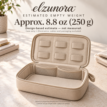 𝒆𝒍𝒛𝒖𝒏𝒐𝒓𝒂™ Tech Organizer Case, Travel Cable and Charger Storage Bag