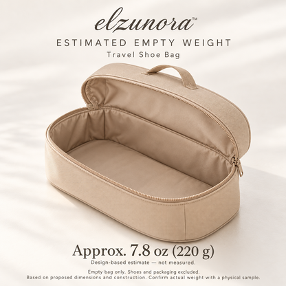 𝒆𝒍𝒛𝒖𝒏𝒐𝒓𝒂™ Travel Shoe Bag, Structured Single-Pair Luggage Organizer